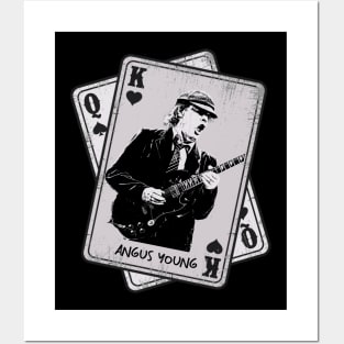 Retro Angus Young Card Style Posters and Art